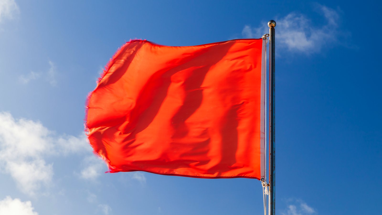 Red flag on the beach — the March rules